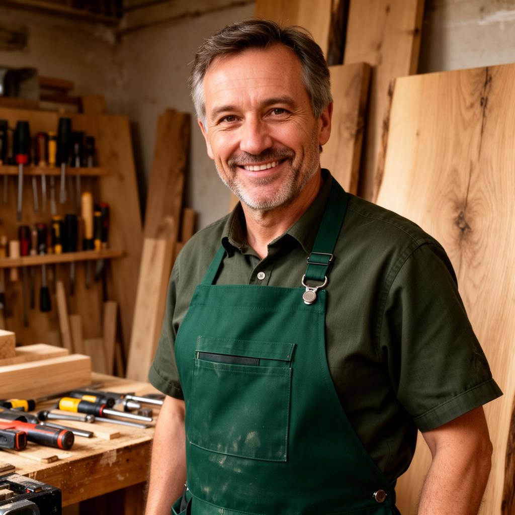 Daniel Albani in seiner Werkstatt